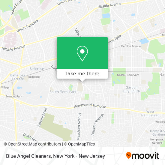 Blue Angel Cleaners map