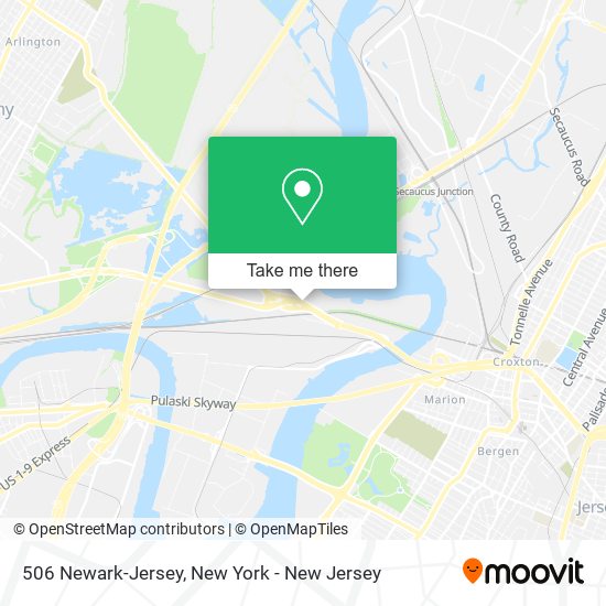 Mapa de 506 Newark-Jersey