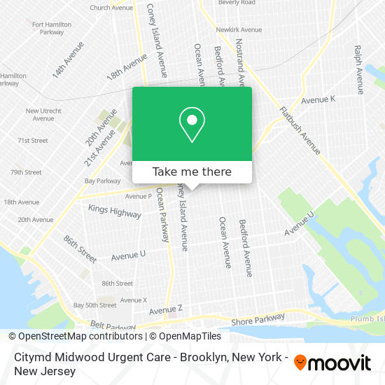Citymd Midwood Urgent Care - Brooklyn map