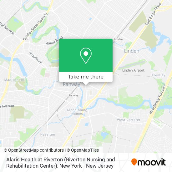 Alaris Health at Riverton (Riverton Nursing and Rehabilitation Center) map