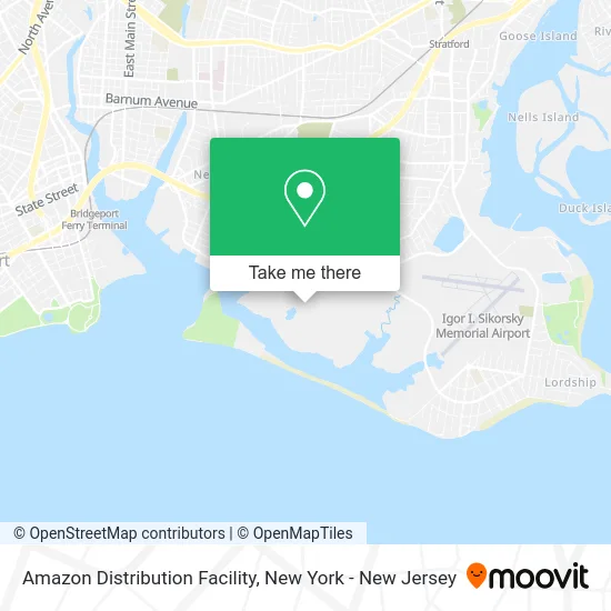 Amazon Distribution Facility map