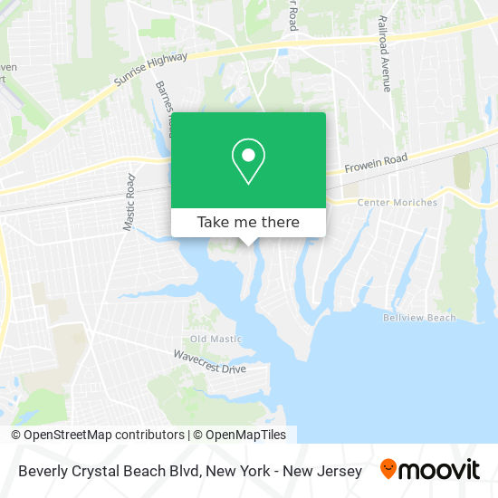 Beverly Crystal Beach Blvd map