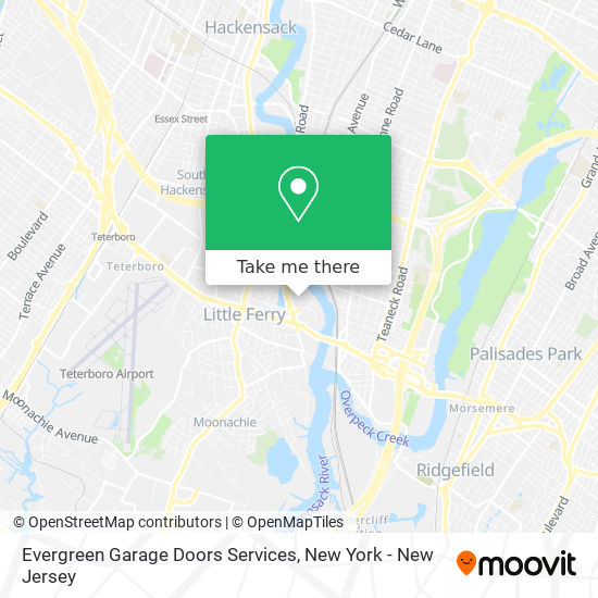 Mapa de Evergreen Garage Doors Services