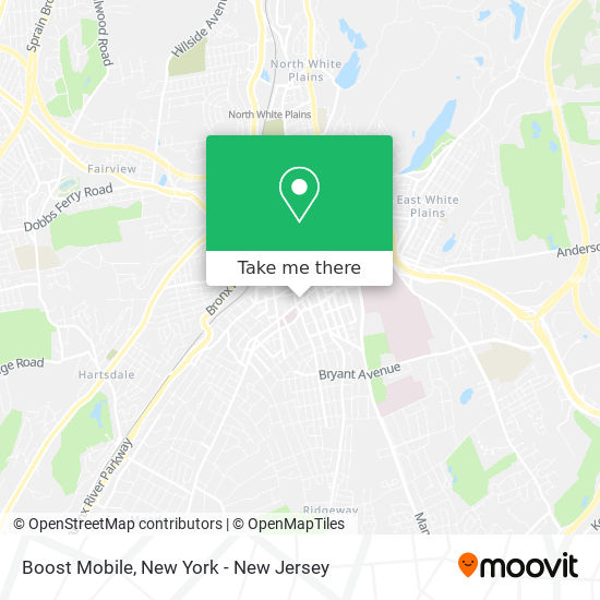 Mapa de Boost Mobile