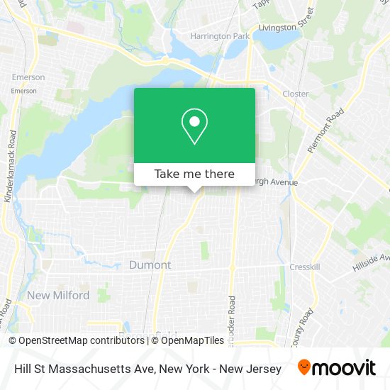 Hill St Massachusetts Ave map