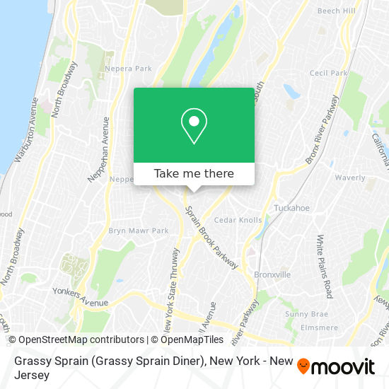 Mapa de Grassy Sprain (Grassy Sprain Diner)