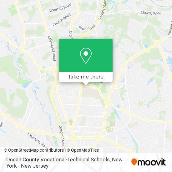 Mapa de Ocean County Vocational-Technical Schools