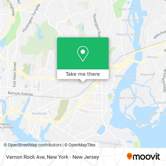 Vernon Rock Ave map