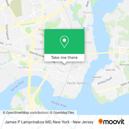 James P Lamprinakos MD map