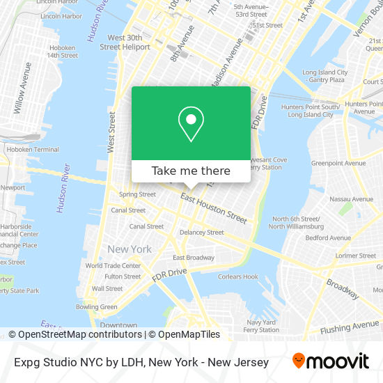 Mapa de Expg Studio NYC by LDH