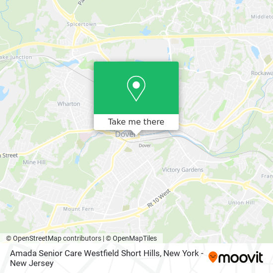 Mapa de Amada Senior Care Westfield Short Hills