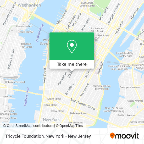 Mapa de Tricycle Foundation