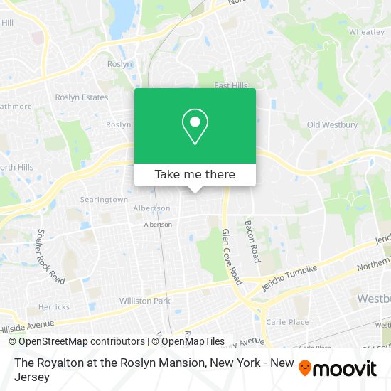 The Royalton at the Roslyn Mansion map