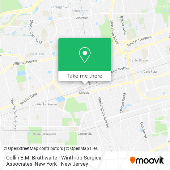 Mapa de Collin E.M. Brathwaite - Winthrop Surgical Associates