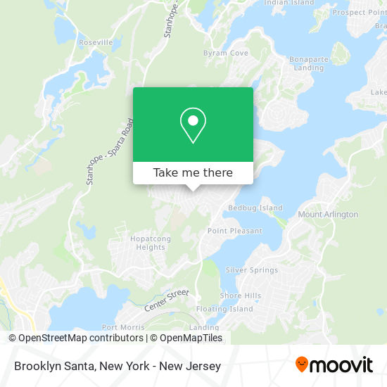 Mapa de Brooklyn Santa