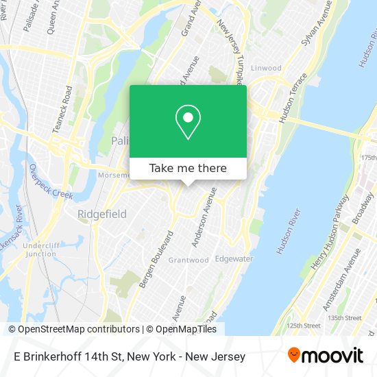 Mapa de E Brinkerhoff 14th St
