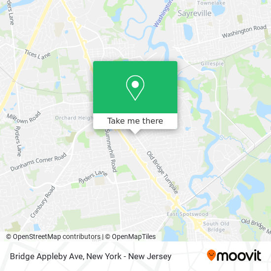 Bridge Appleby Ave map