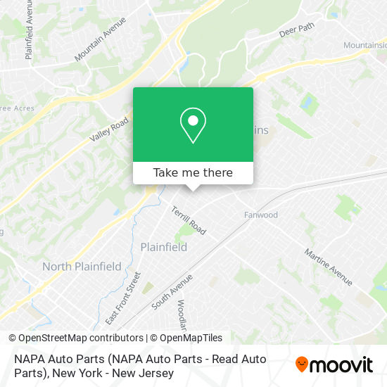 NAPA Auto Parts map