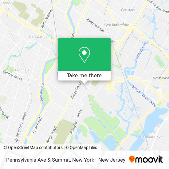 Pennsylvania Ave & Summit map