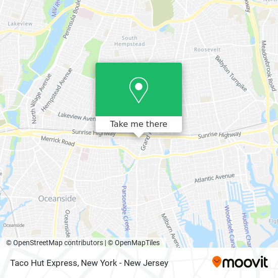 Taco Hut Express map