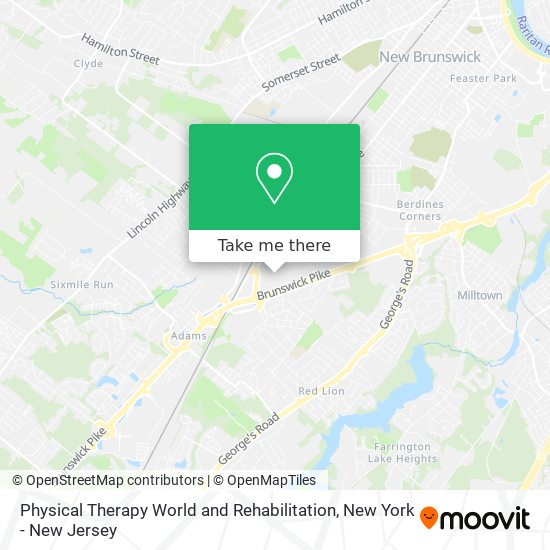 Mapa de Physical Therapy World and Rehabilitation