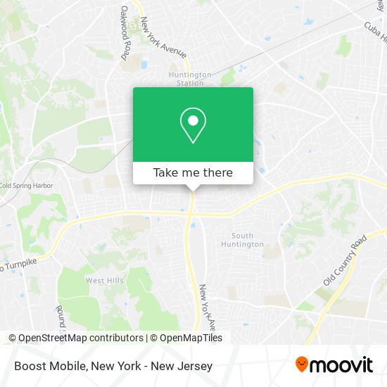 Boost Mobile map