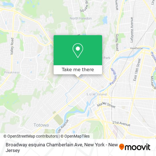 Mapa de Broadway esquina Chamberlain Ave
