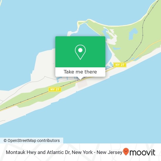 Mapa de Montauk Hwy and Atlantic Dr, Amagansett, NY 11930