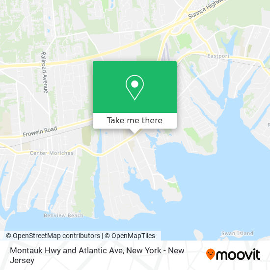 Mapa de Montauk Hwy and Atlantic Ave