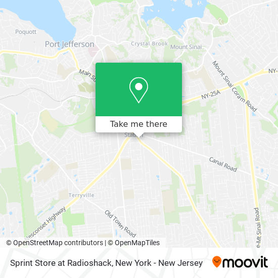 Sprint Store at Radioshack map