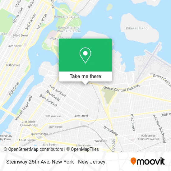 Steinway 25th Ave map