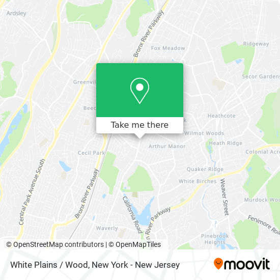 White Plains / Wood map