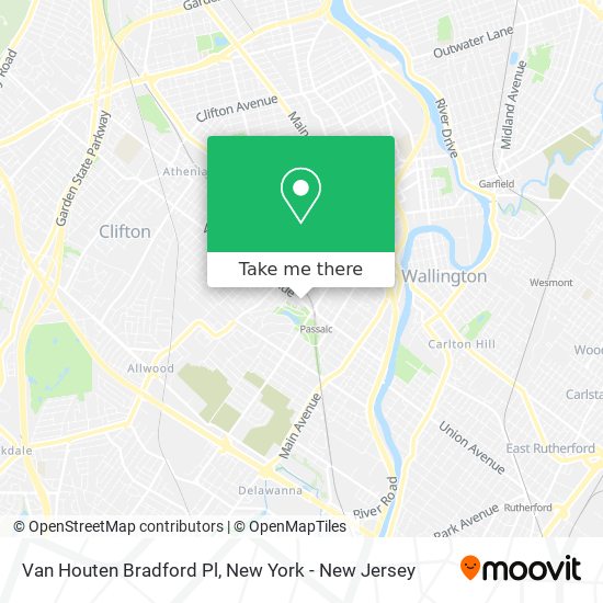 Mapa de Van Houten Bradford Pl