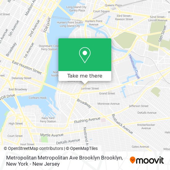 Metropolitan Metropolitan Ave Brooklyn Brooklyn map
