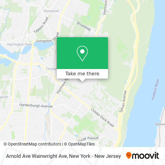 Arnold Ave Wainwright Ave map