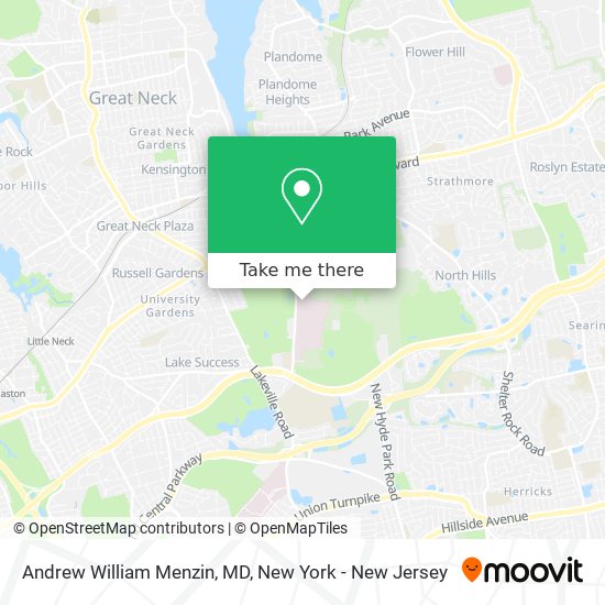 Andrew William Menzin, MD map