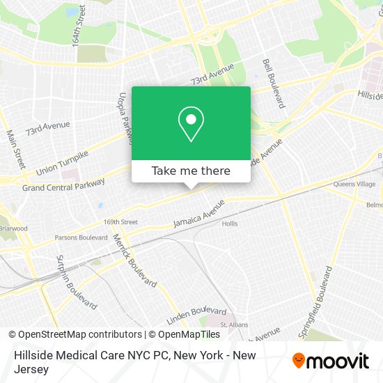 Hillside Medical Care NYC PC map