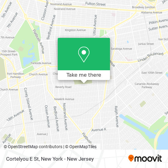 Cortelyou E St map