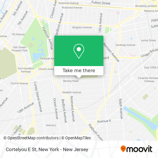 Cortelyou E St map