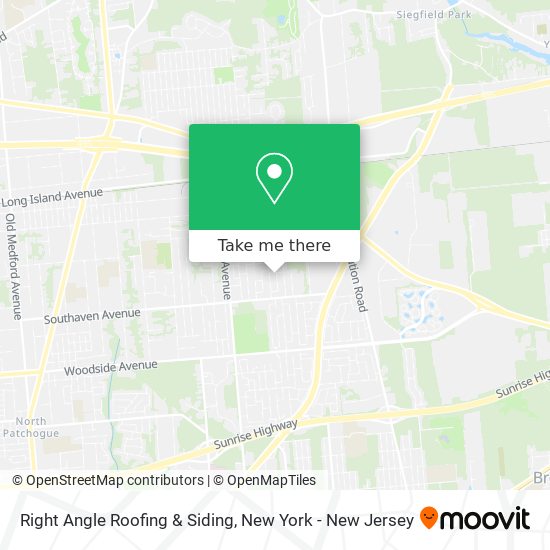 Right Angle Roofing & Siding map