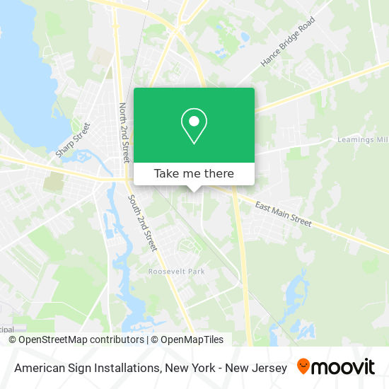 American Sign Installations map