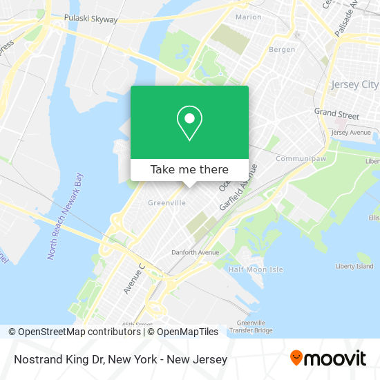 Nostrand King Dr map