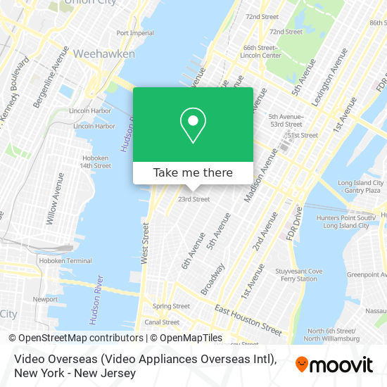 Video Overseas (Video Appliances Overseas Intl) map