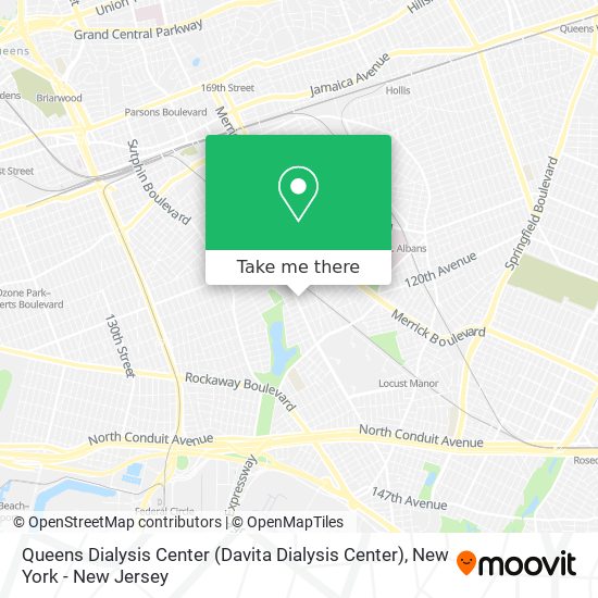 Mapa de Queens Dialysis Center (Davita Dialysis Center)