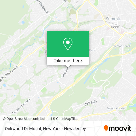 Mapa de Oakwood Dr Mount