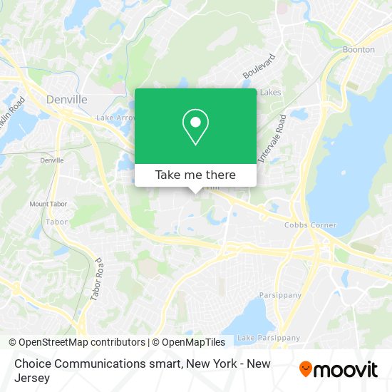 Mapa de Choice Communications smart