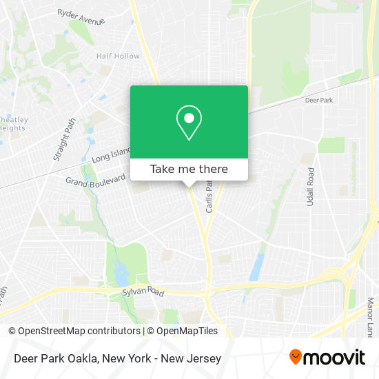 Deer Park Oakla map