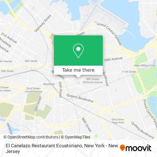 How to get to El Canelazo Restaurant Ecuatoriano in Queens by Subway, Bus or Train?
