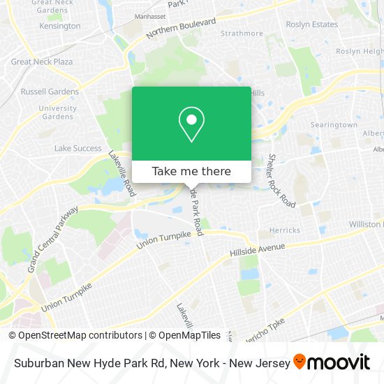 Suburban New Hyde Park Rd map