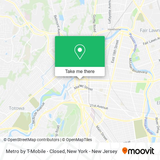 Metro by T-Mobile - Closed map